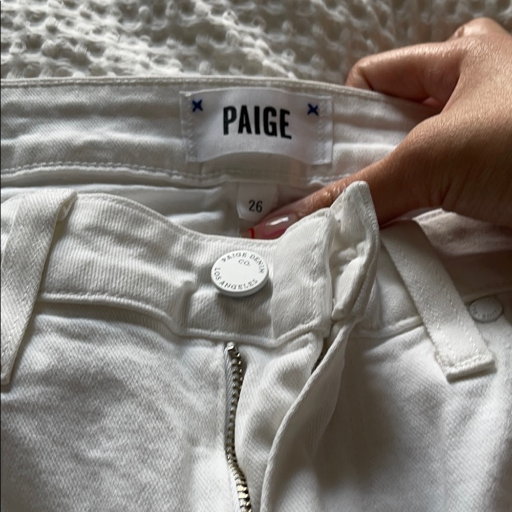 White PAIGE jeans never worn!